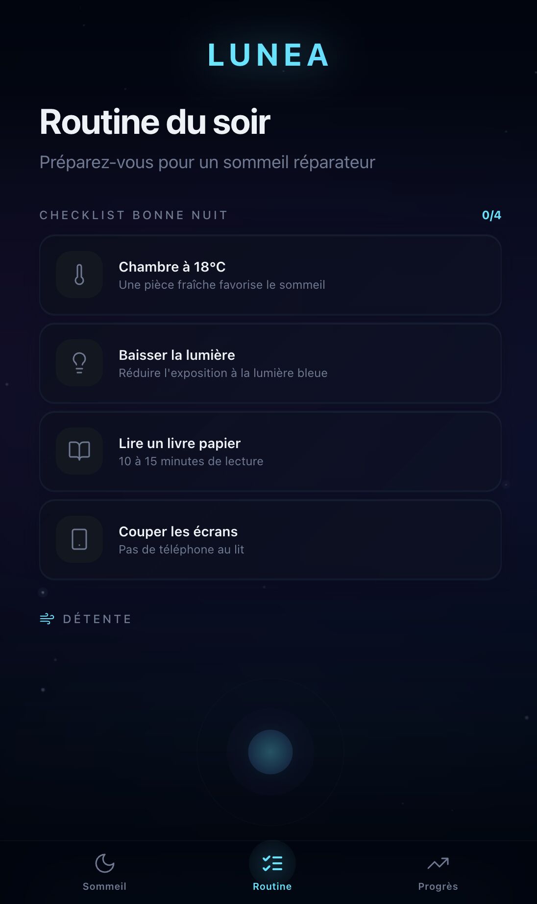 Lunea Routine du soir